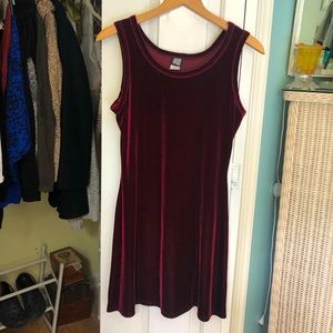 Vintage Velvet Maroon Tank Dress